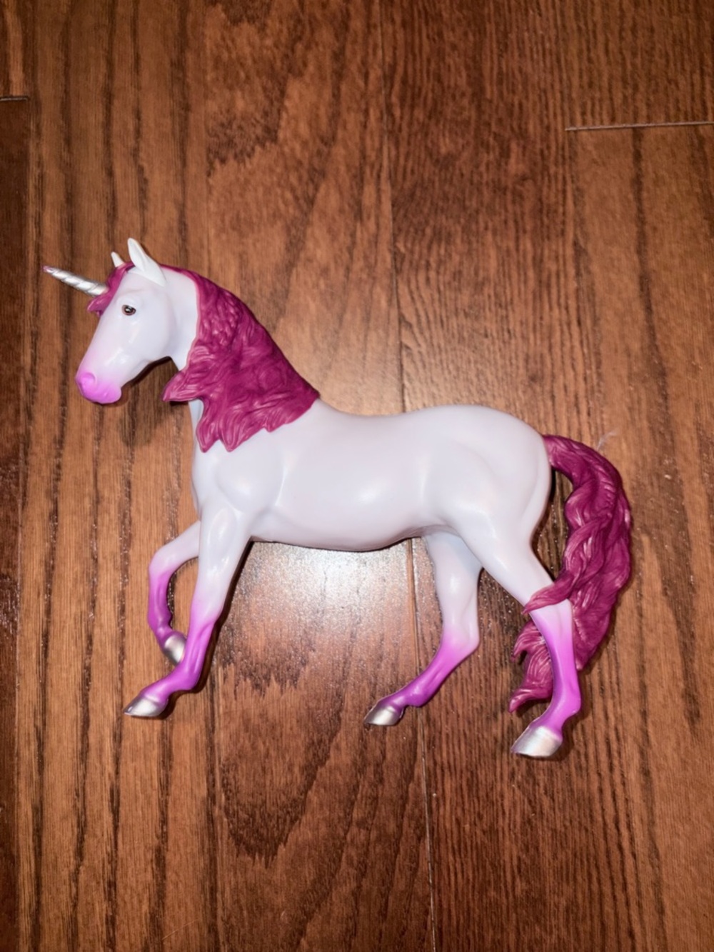Pink and Magenta Unicorn Figurine